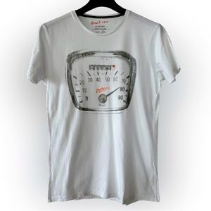 Diesel Jeans Men’s Size Large White Motor Print T Shirt